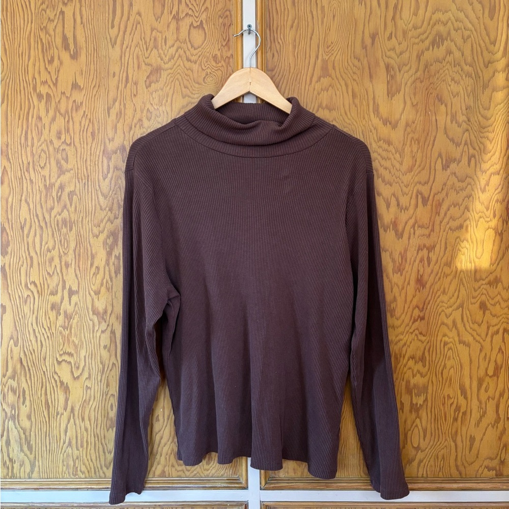 Brown Turtleneck Sweater